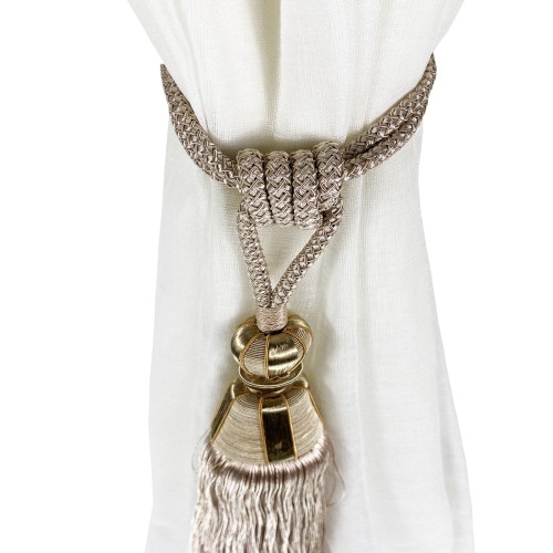 CURTAIN STOPPERS Embrasse WILSON © Cord and Ballpoint Tassels 2 PIECES