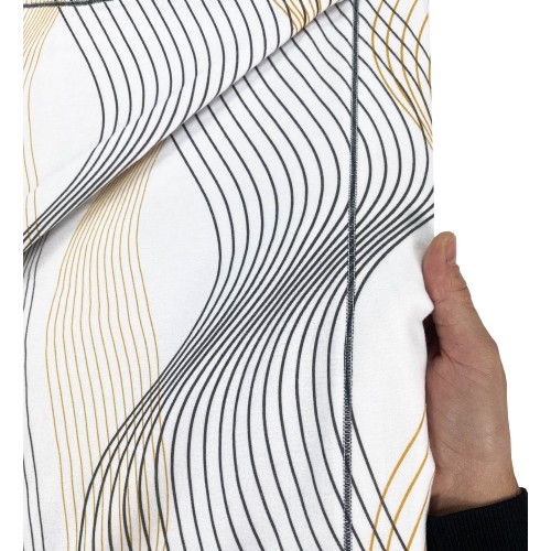 SET Winter sheet Fleece in CURVE gold anti-pilling FLANNEL in pure cotton