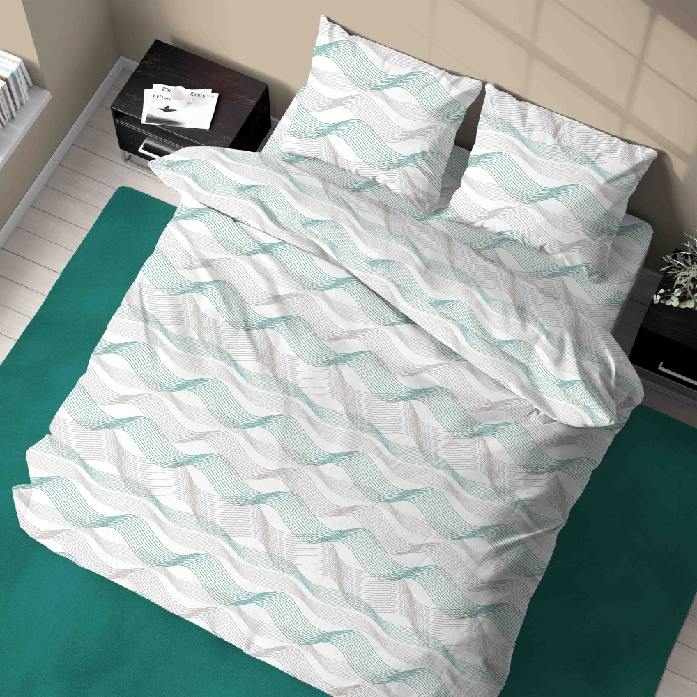 Weiches Flanellblatt auf Grün