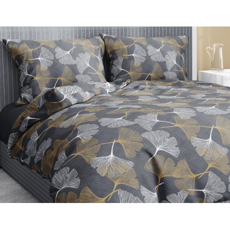 Drap d’hiver complet polaire en flanelle anti-boulochage pétales d’or en pur coton