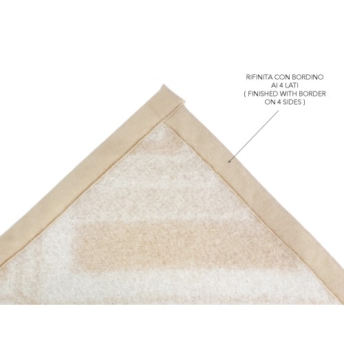 COUVERTURE CARRÉE pour enfants en véritable pure laine pour lit bébé doux et chaud de couleur naturelle