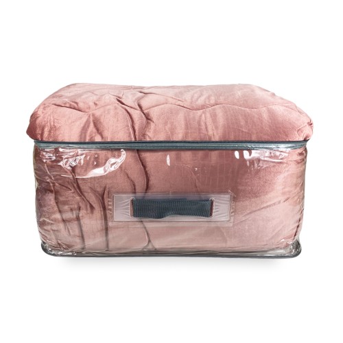 COUETTE Couette en velours doux ROSE effet plume 2 lits doubles ELISIR Jacquard