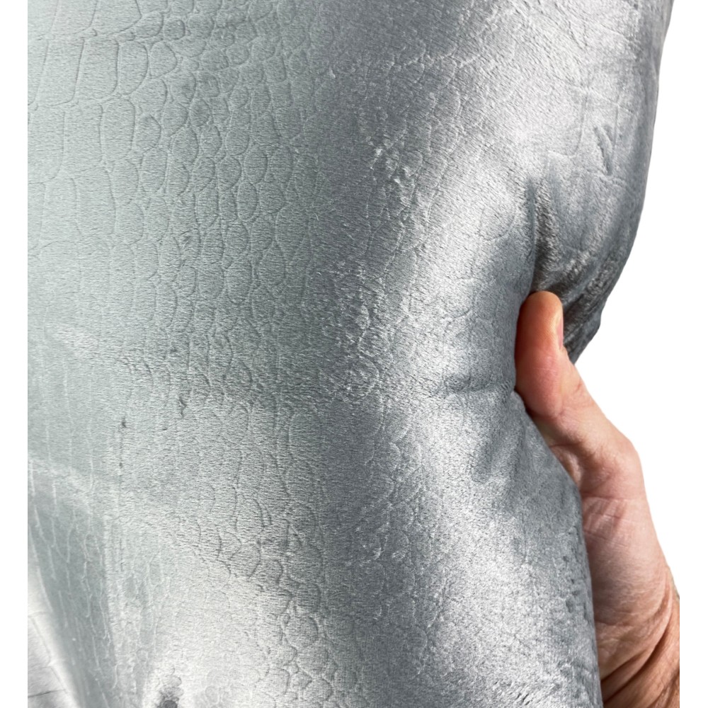 COUETTE Couette en velours doux GRIS effet plume 2 lits doubles ELISIR Jacquard