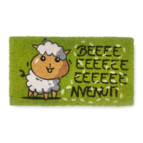 RUG Fußmatte aus natürlicher Kokosnuss mit SHEEP WELCOME