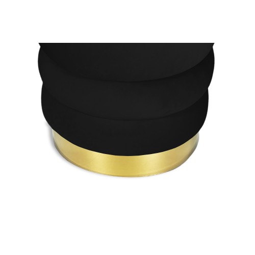 VELVET gesteppter Fußhocker aus massivem Samt POUF