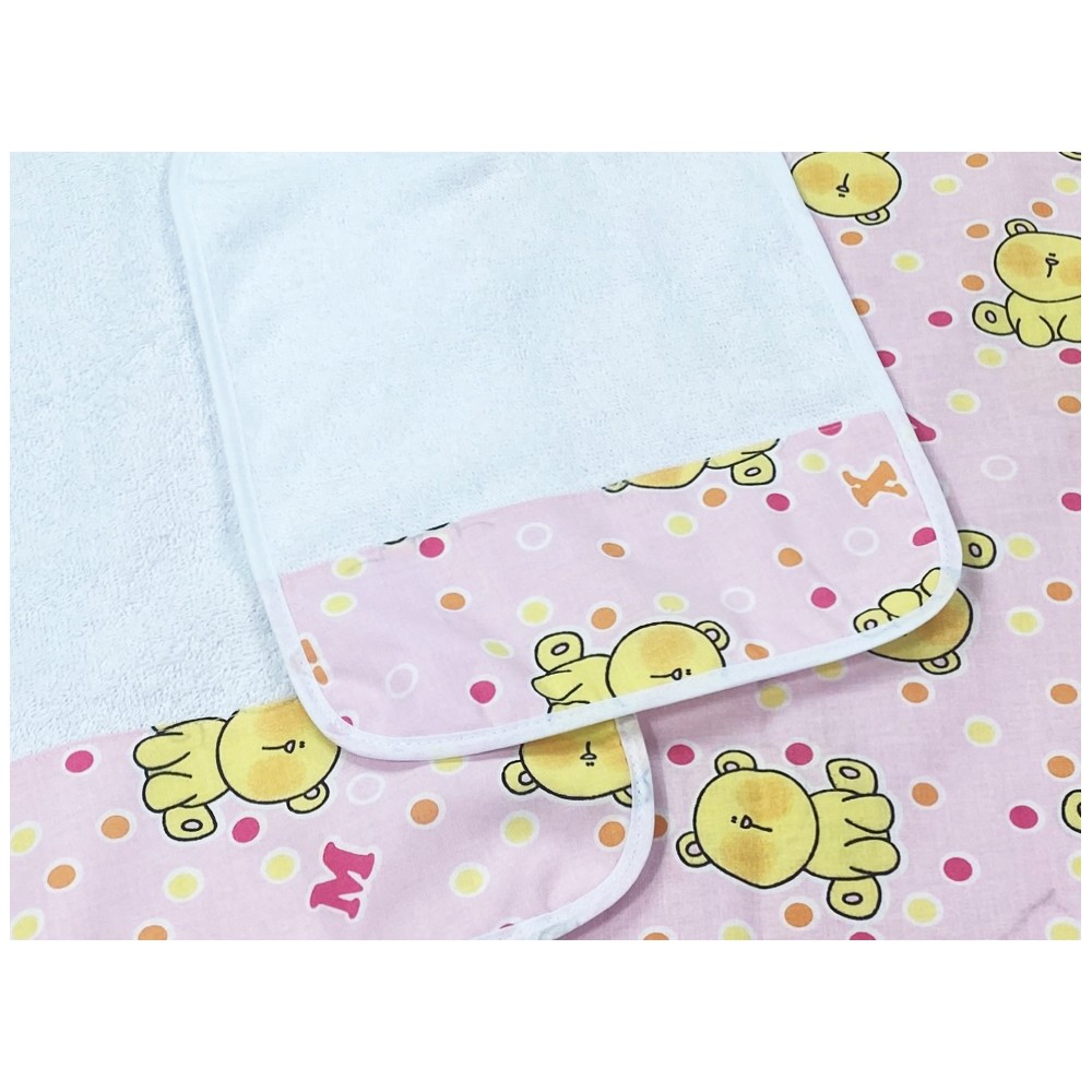 SET DE GUARDERÍA Pierino Tris SACO y TOALLA y Dibujo de Babero OSITO DE PELUCHE