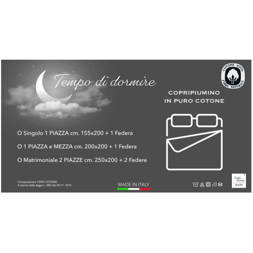 Tiroler Bettbezug Hearts "Aprica" Bordeaux – 100% handgemachte Baumwolle made in Italy