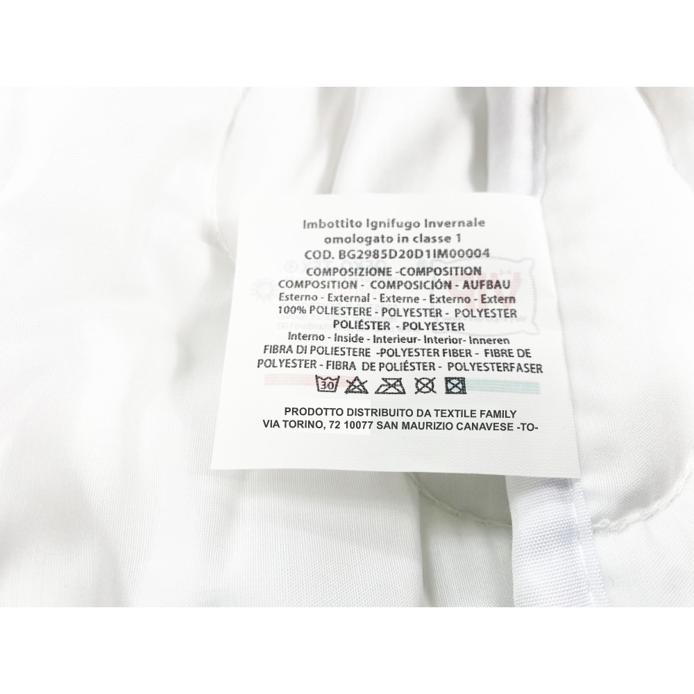 FIREPROOF WINTER SYNTHETIC down jacket Flame retardant Made in Italy APPROVED