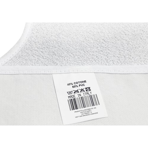 SET Bavaglione Bianco da ADULTO Impermeabile REMO © bavaglio con LACCI antimacchia