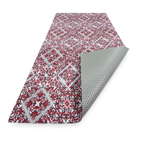 TAPIS DE CUISINE RUNNER Passaia Antidérapant RED MAJOLICA fabriqué en Italie