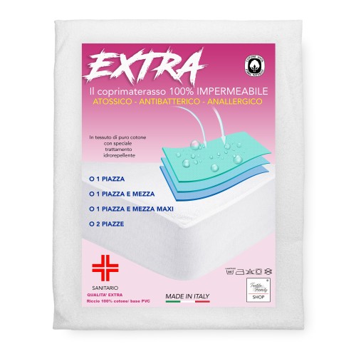COPRIMATERASSO Impermeabile SANITARIO PVC Qualità EXTRA Made in Italy