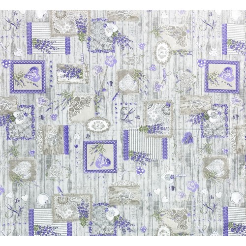Funda nórdica LAVANDA PROVENZAL CHÉRIE de puro algodón made in Italy