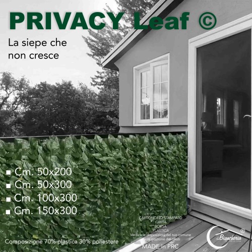Privacy LEAF Hedge Artificial Faux Leaves for Walls and Balconies Ornamental Privacy Breakdown