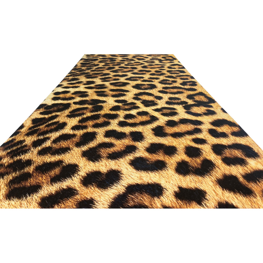ALFOMBRA Corredor de cocina Antideslizante Corredor moteado de leopardo Hecho en Italia
