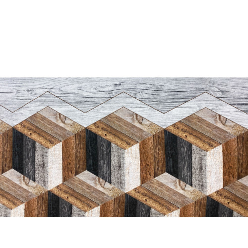 RUG Kitchen Runner GEOMETRIC Rutschfeste Kufe made in Italy