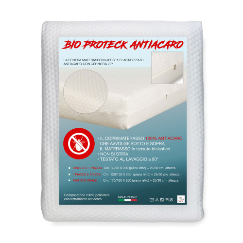 Doublure de matelas JERSEY stretch ANTI-MITE avec ZIP ZIP