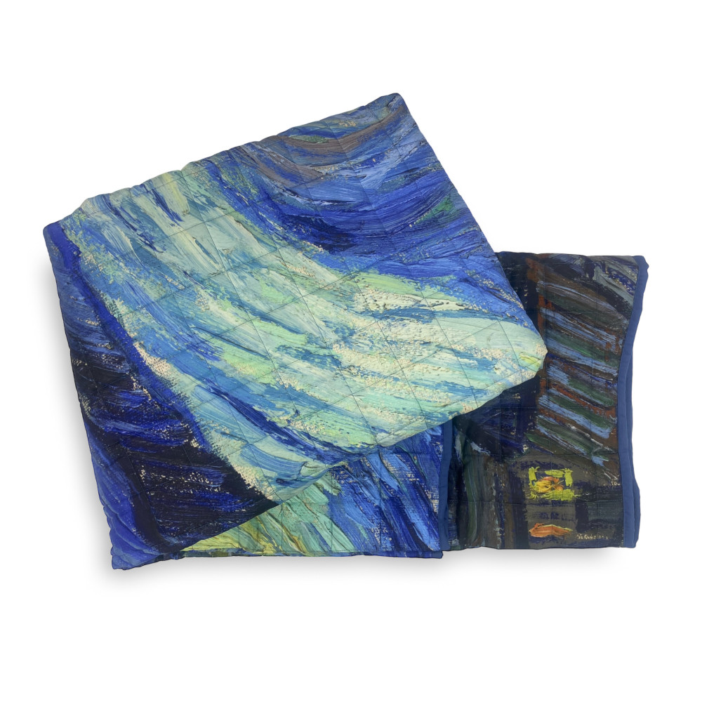Gesteppte Tagesdecke Van Gogh Blau Double Paintings