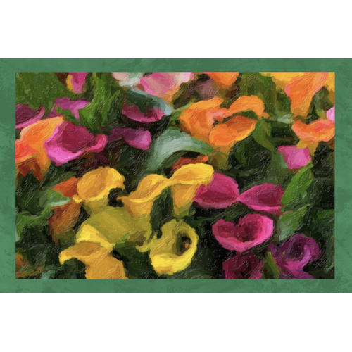 LOT DE 6 torchons PEINTS EN PUR COTON IMPRIMÉ EN HAUTE DÉFINITION MAXI