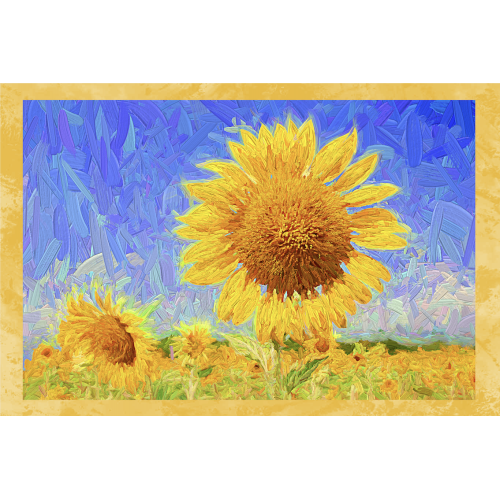 SET 6 PEZZI Strofinaccio QUADRI D'AUTORE in puro cotone stampato in ALTA definizione misura MAXI