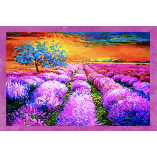 LOT DE 6 torchons PEINTS EN PUR COTON IMPRIMÉ EN HAUTE DÉFINITION MAXI