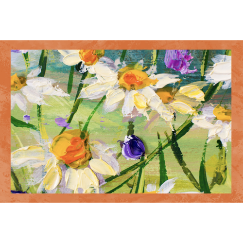 SET 6 PEZZI Strofinaccio QUADRI D'AUTORE in puro cotone stampato in ALTA definizione misura MAXI