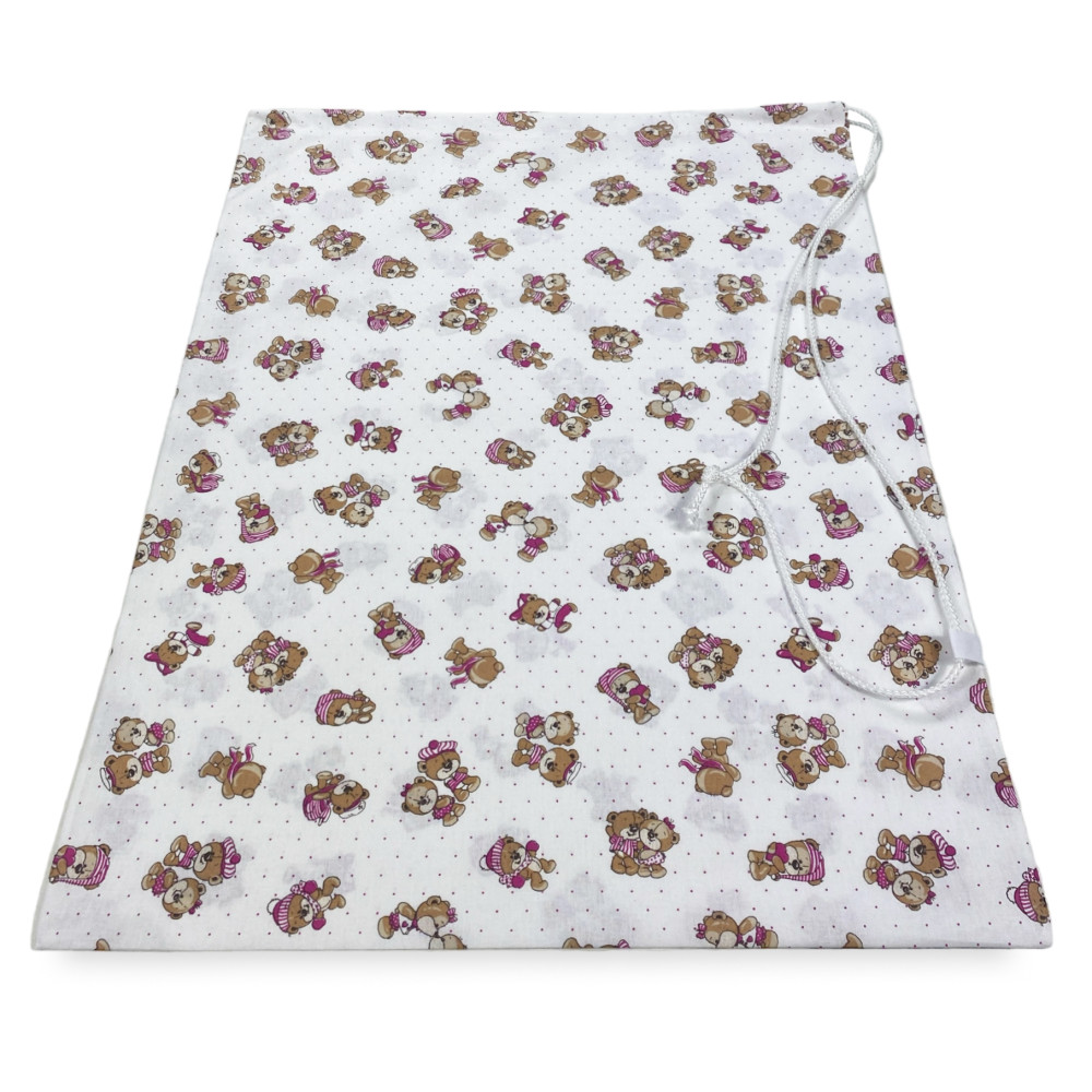 BOLSA GUARDERÍA PIERINO tamaño LARGE MAXI cm. 45x60 Dibujo Oso Dulce