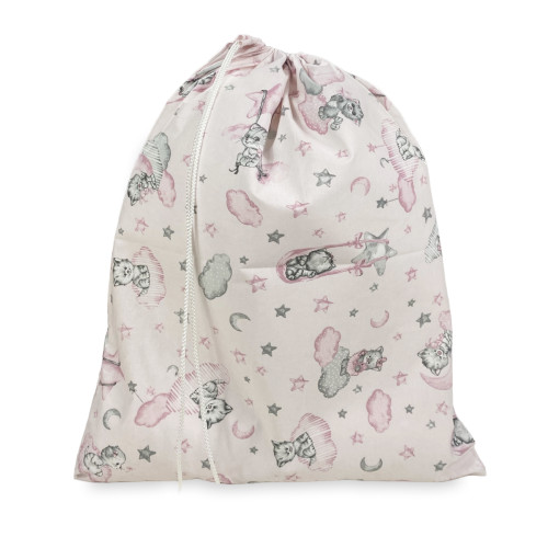 PIERINO KINDERGARTEN BAG Größe LARGE MAXI cm. 45x60 Kätzchen-Zeichnung