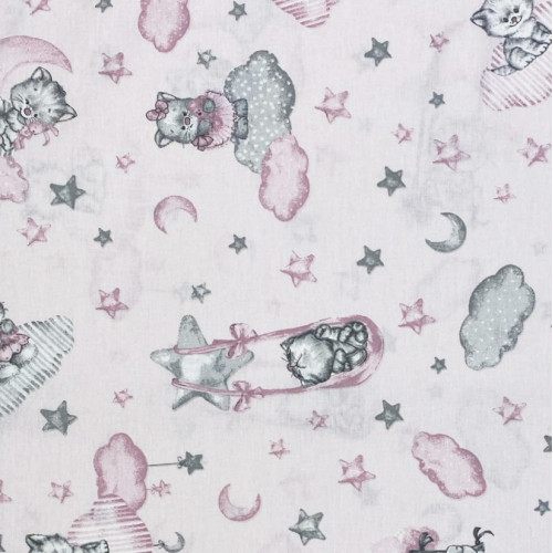 PIERINO KINDERGARTEN BAG size LARGE MAXI cm. 45x60 Kitten Drawing