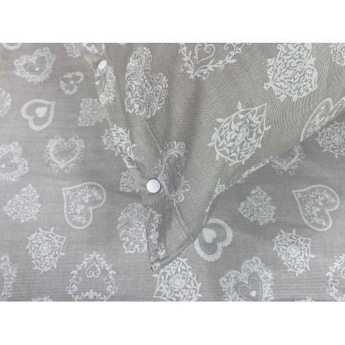 Sábanas MIROS HEART BLANCO engastadas en puro algodón estilo tirolés