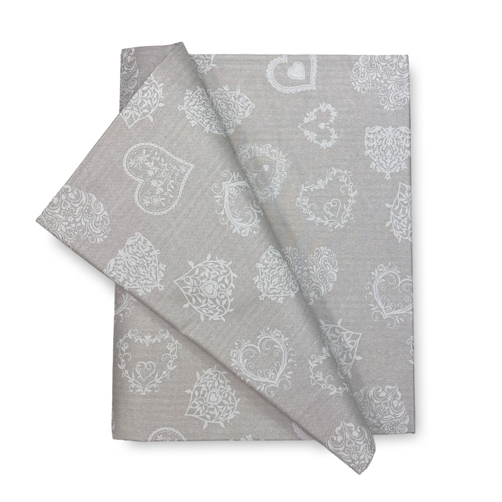 COPRITUTTO Copritutto Gran Foulard BEDSHELL Funda de sofá FABRIC HEART Blanco