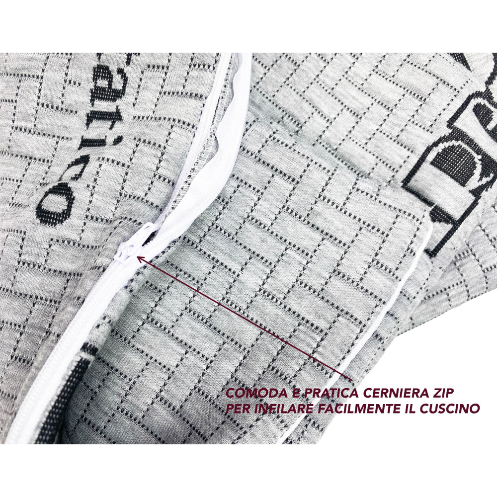 CARB PLUS PILLOWCASE IN CARBON FIBER Antistatic hypoallergenic