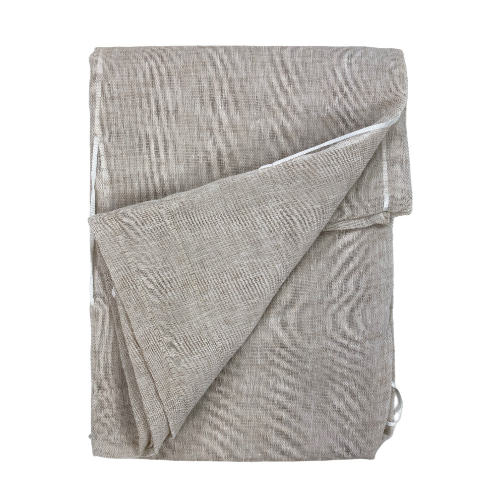 COPPIA tendina SISSI a VETRO MODERNA larga cm 70 Regolabile a Cordine BEIGE