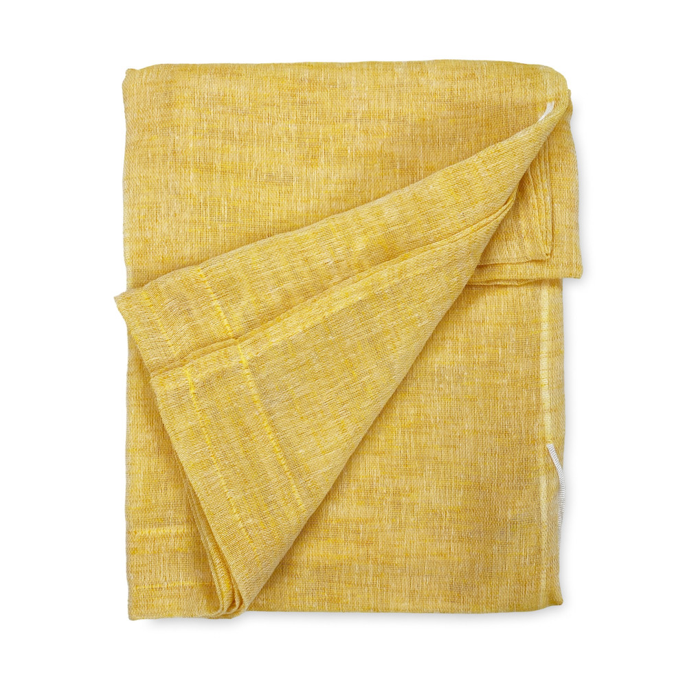 PAIRE DE RIDEAUX SISSI AVEC VERRE MODERNE 70 cm de large Réglable avec cordon JAUNE