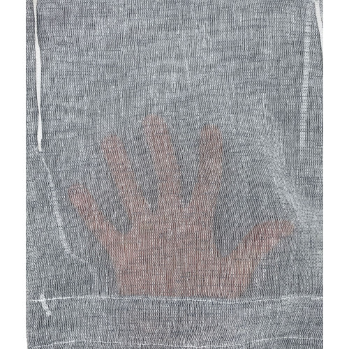 PAAR SISSI MODERN GLASS Vorhänge cm 70 breit Verstellbare Kordel GRAU