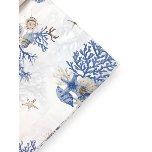 SET MARE Mare Coralli Azzurro Laken aus reiner Baumwolle