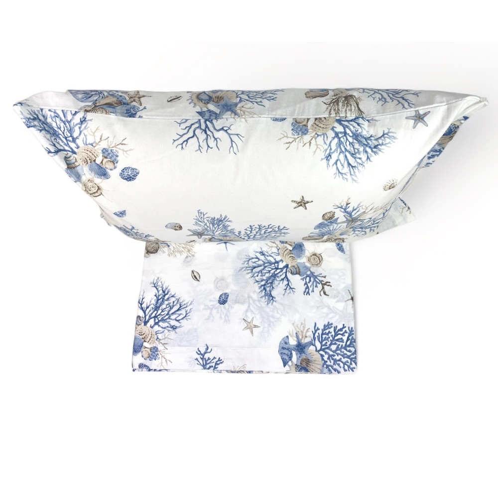 SET MARE Mare Coralli Azzurro Laken aus reiner Baumwolle
