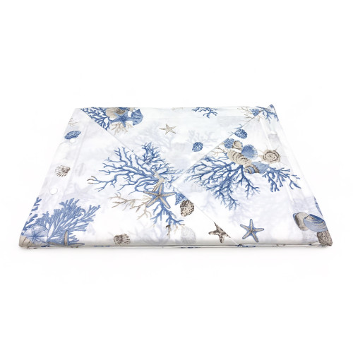 SET MARE Mare Coralli Azzurro sheets in pure cotton