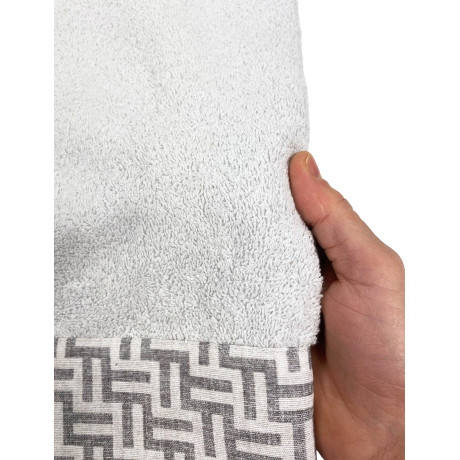 Moderne graue Handtücher aus reiner Baumwolle