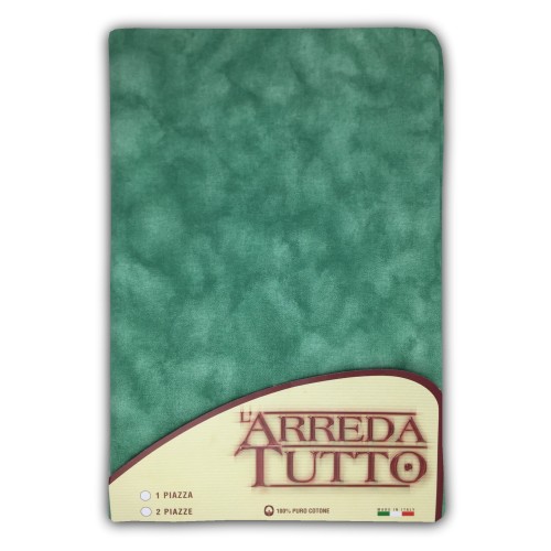 TELO ARREDO COPRITUTTO GRAN FOULARD COPRILETTO COPRIDIVANO  TESSUTO UNITO VERDE