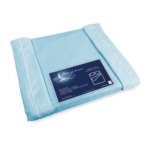 SET DE DRAPS en microfibre douce SOLID TIFFANY Double 2 SQUARE SIZE sans fer