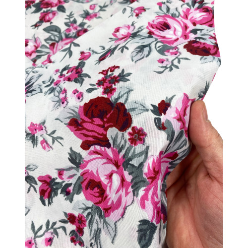 JUEGO DE SÁBANAS de microfibra suave FIORELLINO Rosa Doble 2 CUADRADOS sin plancha