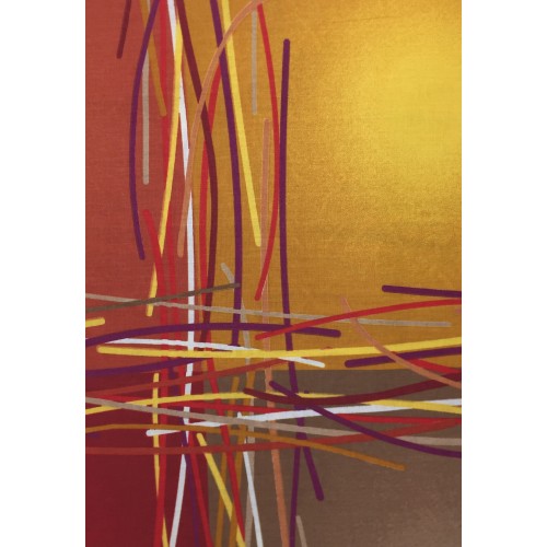 TELO ARREDO COPRITUTTO GRAN FOULARD COPRILETTO COPRIDIVANO  TESSUTO KIOTO ARANCIO