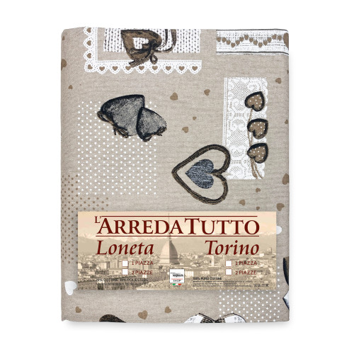 TELO ARREDO Copritutto GRAN FOULARD Copriletto COPRIDIVANO Tessuto MIROS HOLLY BEIGE