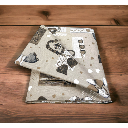 HOUSSE DE SERVIETTE D’AMEUBLEMENT GRAN FOULARD Couvre-lit HOUSSE DE CANAPÉ Tissu MIROS HOUX BEIGE