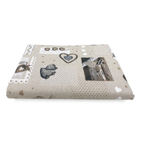 TELO ARREDO Copritutto GRAN FOULARD Copriletto COPRIDIVANO Tessuto MIROS HOLLY BEIGE