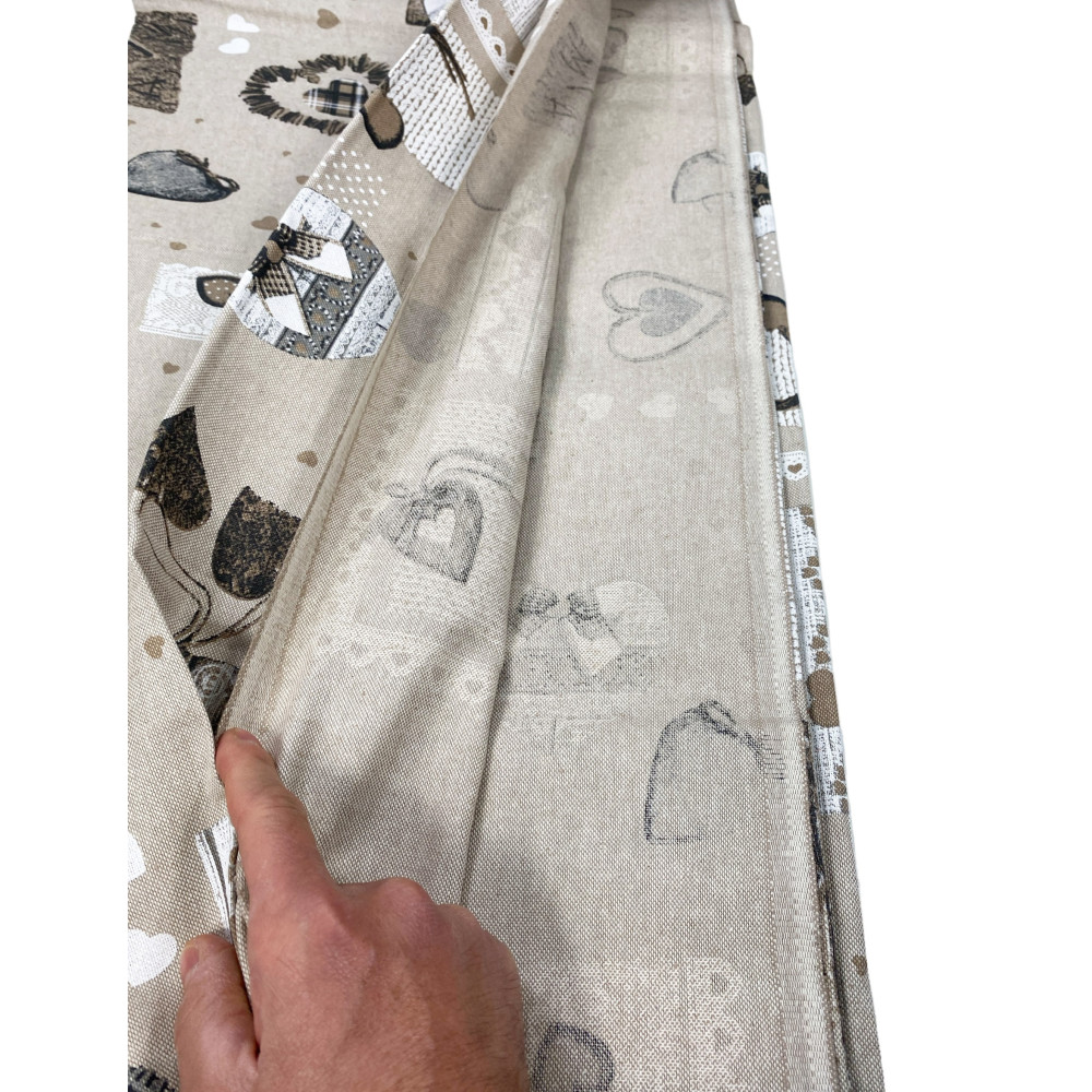 HOUSSE DE SERVIETTE D’AMEUBLEMENT GRAN FOULARD Couvre-lit HOUSSE DE CANAPÉ Tissu MIROS HOUX BEIGE