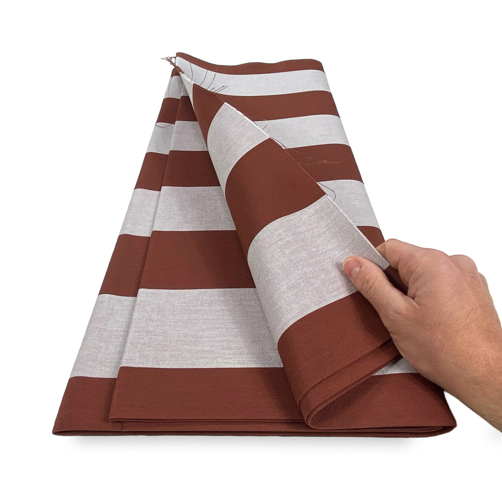 TESSUTO tenda SOLE TORINO da esterno GIARDINO balcone A METRO IN Acrilico altezza cm. 140 RIGA PARI