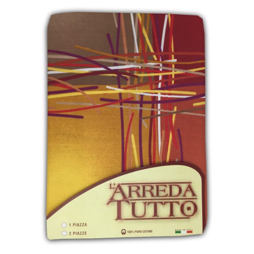 TELO ARREDO COPRITUTTO GRAN FOULARD COPRILETTO COPRIDIVANO  TESSUTO KIOTO ARANCIO