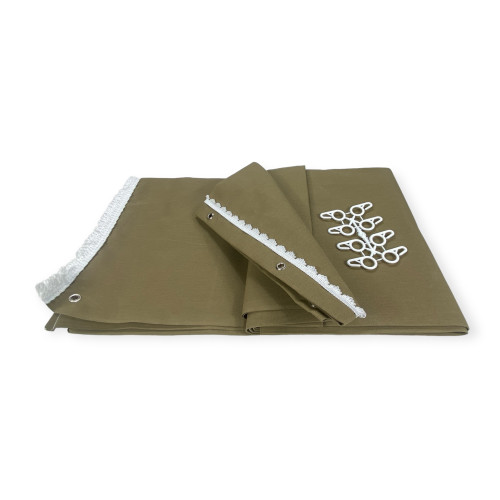 TOLDO EXTERIOR JARDÍN BALCÓN HABANA ACRÍLICO LISO FABRICADO EN 6 TAMAÑOS