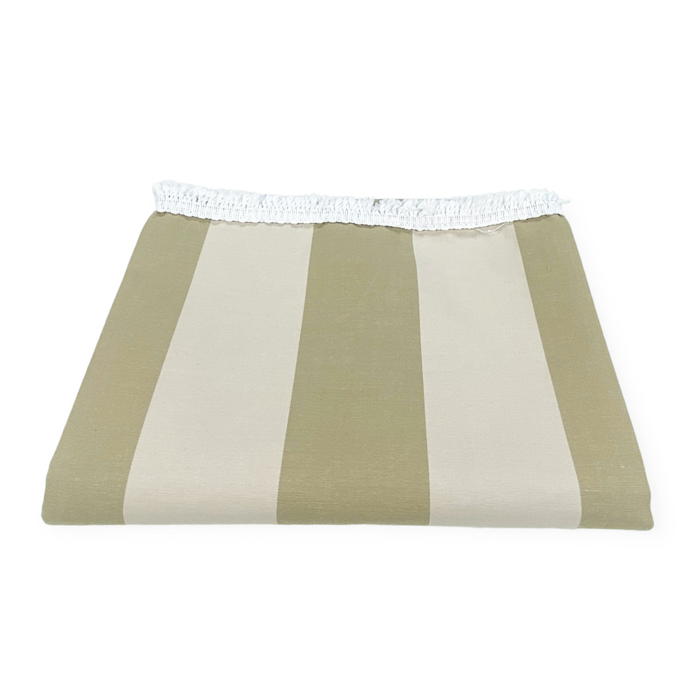 AUSSENMARKISE GARTEN BALKON STREIFEN BEIGE in Acryl VERPACKT in 6 Größen